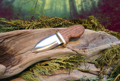 Baby Squatch Tooth, Fixed Blade Knife, 1095 High Carbon Steel Blade, Handmade Knife