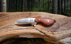 Little Orca, EDC Fixed Blade Knife, Bubinga hardwood Handle, 1095 High Carbon Steel, Handmade