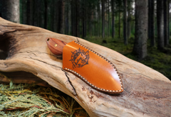 Little Orca, EDC Fixed Blade Knife, Bubinga hardwood Handle, 1095 High Carbon Steel, Handmade