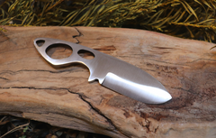 Little Orca, EDC Skeletal Fixed Blade Knife, 1095 High Carbon Steel, Handmade