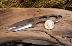 Pocket Talon, EDC Skeletal Fixed Blade Knife, 1095 High Carbon Steel, Handmade