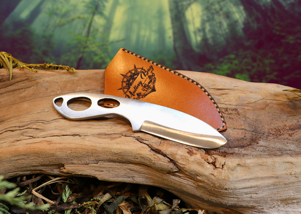 Pocket Talon, EDC Skeletal Fixed Blade Knife, 1095 High Carbon Steel, Handmade
