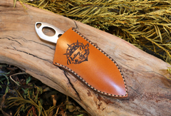 Pocket Talon, EDC Skeletal Fixed Blade Knife, 1095 High Carbon Steel, Handmade