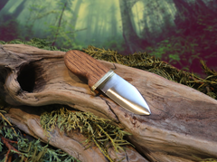 Baby Squatch Tooth, Fixed Blade Knife, 1095 High Carbon Steel Blade, Handmade Knife