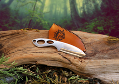 Pocket Talon, EDC Skeletal Fixed Blade Knife, 1095 High Carbon Steel, Handmade
